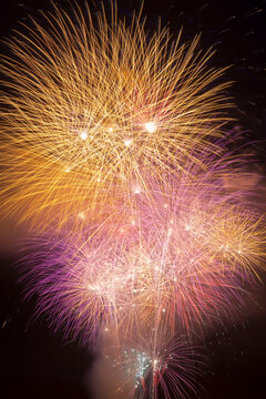 Fireworks, English Bay, Vancouver, British Columbia, Canada