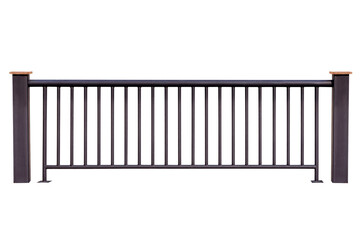 Brown Steel railing