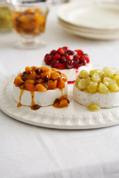 Fruit Compotes on Brie Cheese