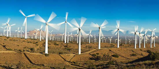 Tehachapi Pass Wind Farm, Tehachapi, Kern County, California, USA