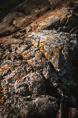Beautiful stone patterns in Norway on a coast