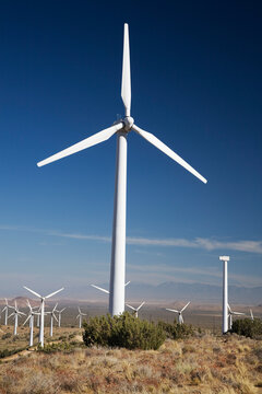 Tehachapi Pass Wind Farm, Tehachapi, Kern County, California, USA