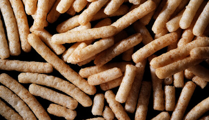 Close up texture of prawn snack