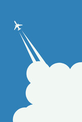 illustration flat vector graphic of aircraft perfect for posters, pamphlets, wall hangings, decorations, designs, wallpapers, backgrounds, and advertisements 