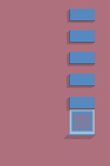 illustration flat vector graphic of windows, shapes perfect for posters, pamphlets, wall hangings, decorations, designs, wallpapers, backgrounds, and advertisements 