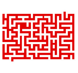 red and white maze