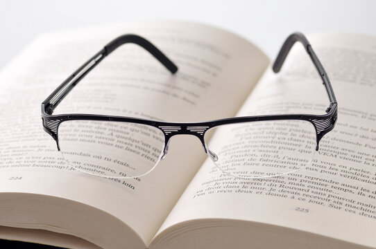 Reading Glasses on Book