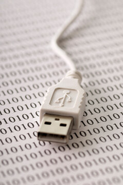 USB Cable and Binary Code