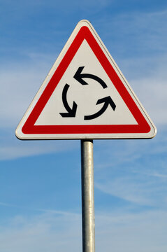 Roundabout Ahead Sign