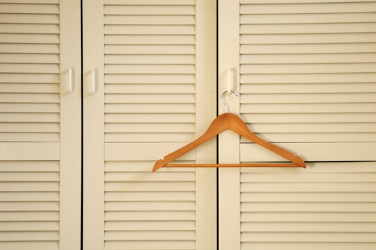 Wooden Hanger on Closet Door, Alpes, France
