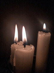 candles in the dark