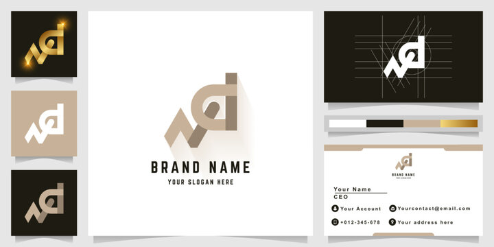 Letter Nd or NGd monogram logo