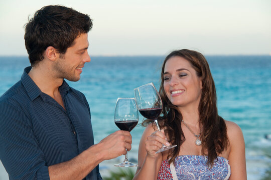 Couple, Reef Playacar Resort and Spa Hotel, Playa del Carmen, Quintana Roo, Yucatan Peninsula, Mexico