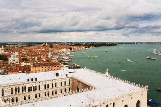 View from the Campanile by Doge's Palace, Venice, Italy