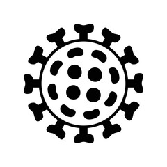 Obraz premium Round corona type virus icon as disease outbreak like bacteria