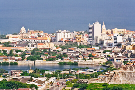 Overview of Cartagena from Convento de la Popa, Cartagena, Colombia