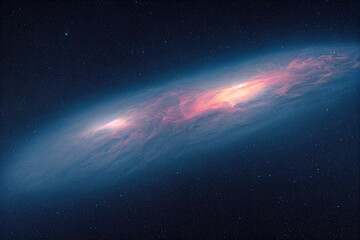 Fototapeta premium galaxy in deep space, generative ai