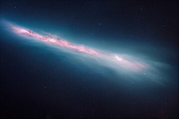 Obraz na płótnie Canvas galaxy in deep space, generative ai