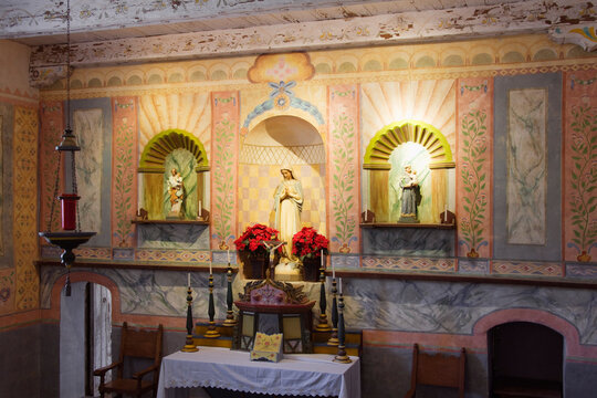 Chapel Altar, Mission la Purisima Concepcion, Southern California, USA
