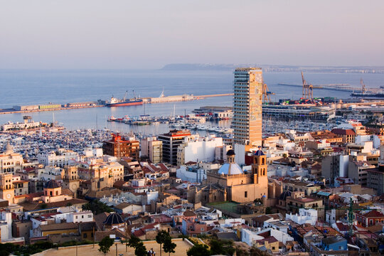 Cityscape and Waterfront, Alicante, Valencia, Spain