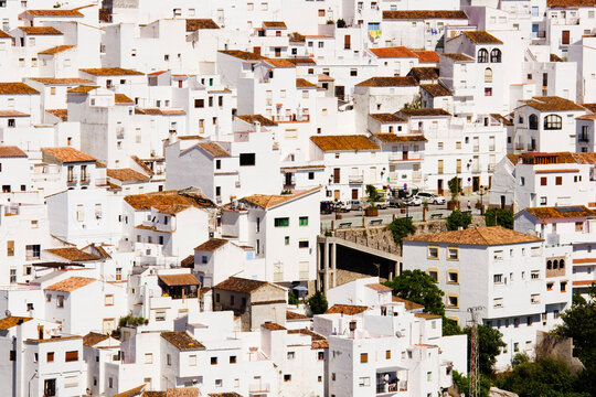 Overview of Town, Casares, Andalucia, Spain