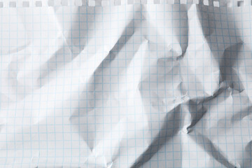 Crumpled sheet of paper as background, closeup