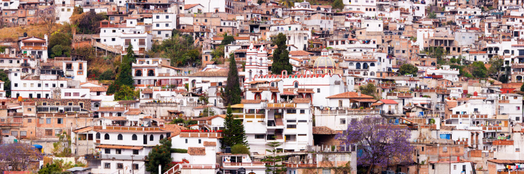Overview of Taxco, Guerrero, Mexico