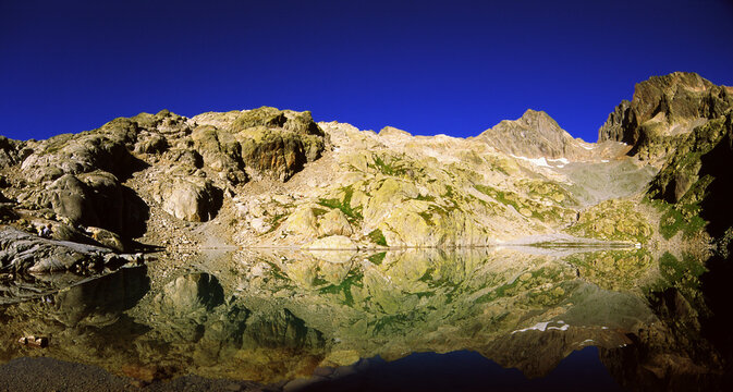 Aiguilles Rouges Reflected in Lac Blanc, Chamonix, France