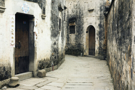 Ancient Street and Houses, Hong Cun Village, Anhui Province, China