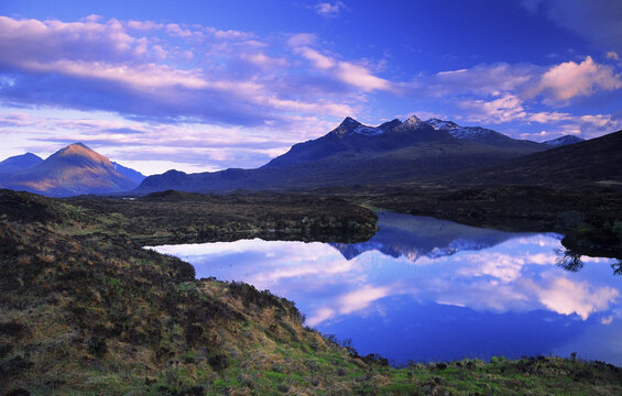 The Cuillins and Loch nan Eilean, Isle of Skye, Scotland