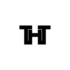 Obraz premium tht letter initial monogram logo design
