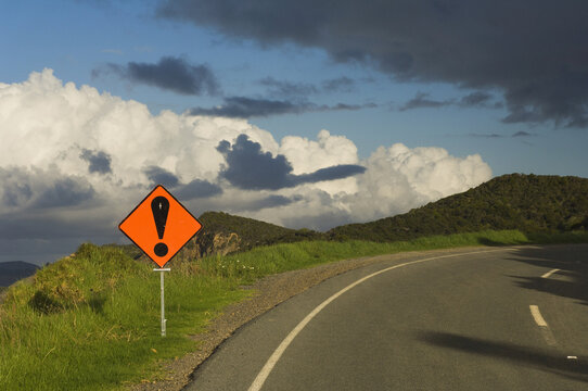 Road Sign, Bay of Islands, North Island, New Zealand