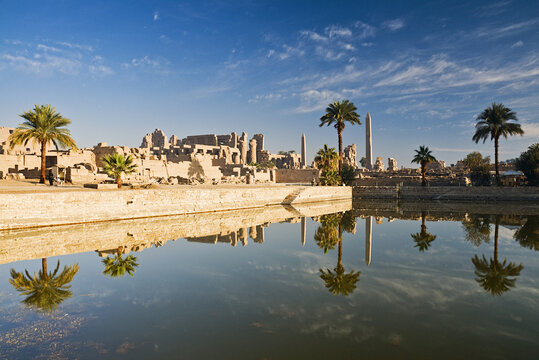 Water by Temple of Amun, Karnak, Luxor, Egypt