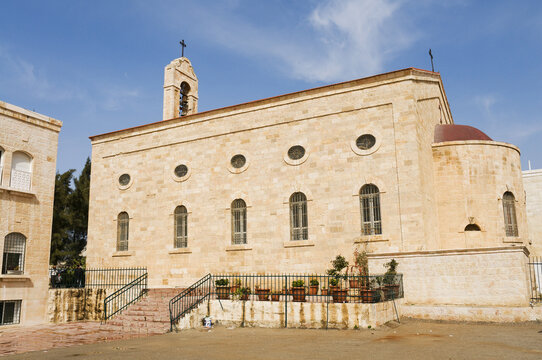 Exterior of St. George's Church, Madaba, Jordan
