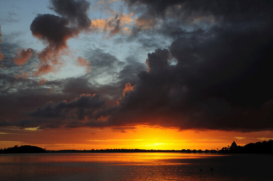 Sunrise, Matira Point, Bora Bora, French Polynesia