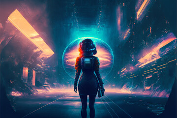 メタバース、デジタル、サイバーGenerative AI