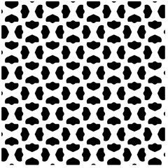Vector pattern in geometric ornamental style. Black and white abstract background .Seamless repeat pattern.