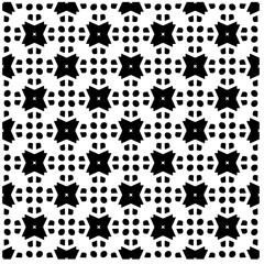 Vector pattern in geometric ornamental style. Black and white abstract background .Seamless repeat pattern.