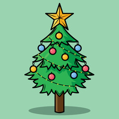 christmas tree with balls