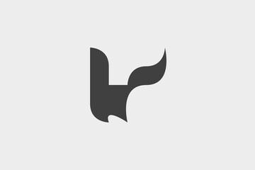 Illustration vector graphic of minimalist squirrel silhouette