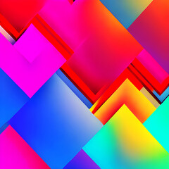 Spectrum Mountains - Geometric Abstract Background
