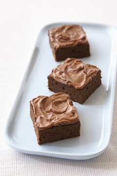 Plate with Brownies