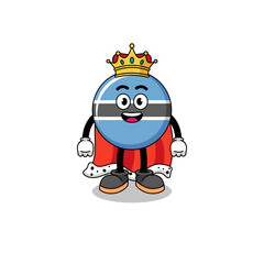 Mascot Illustration of botswana king