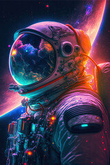 Fototapeta na wymiar Astronaut in Space