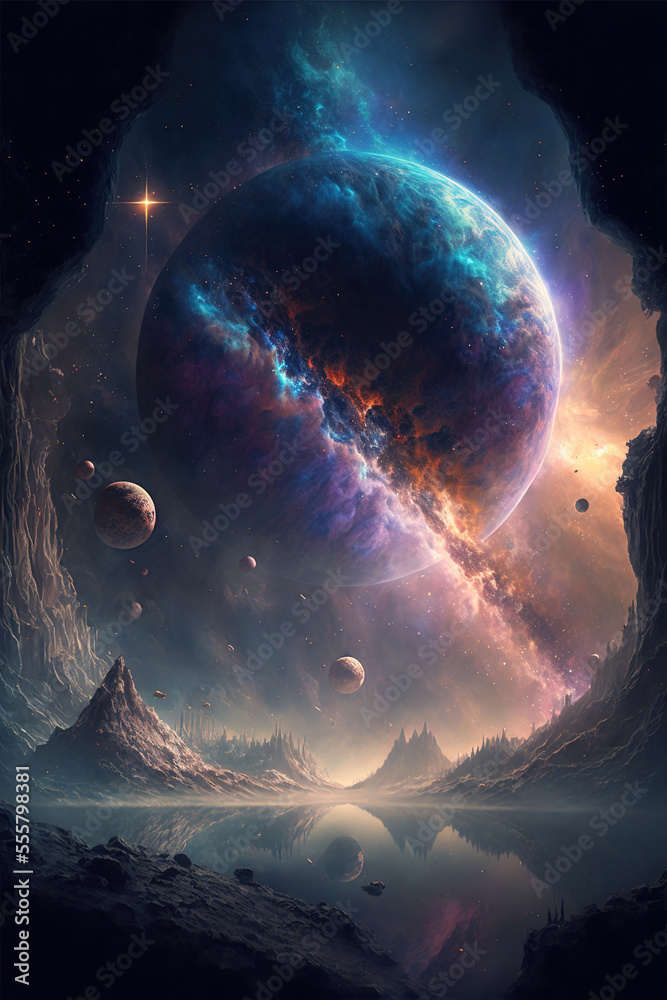 Canvas Prints planet in space