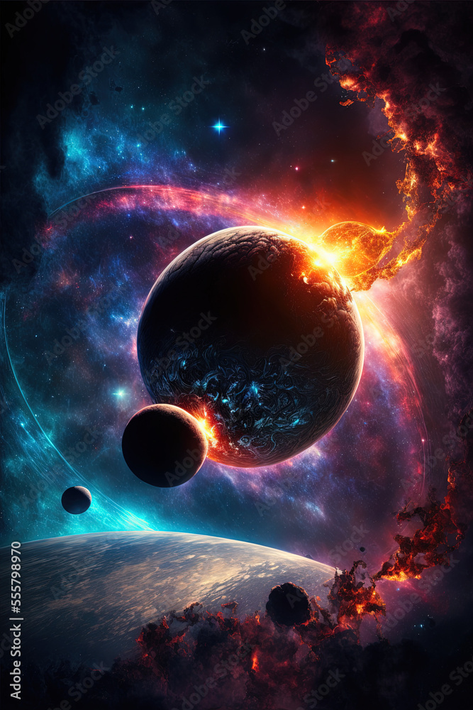Canvas Prints planet in space