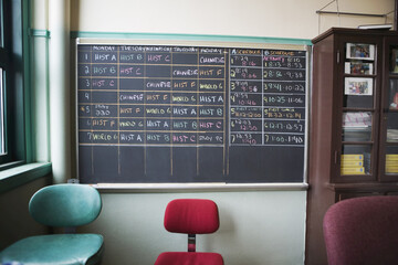 Class Schedule on Blackboard