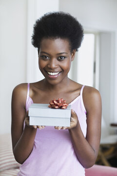 Woman Holding Gift