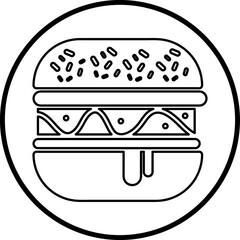 Burger icon. sign for mobile concept and web design