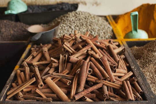 Spices in Market, Stone Town, Unguja, Zanzibar, Tanzania